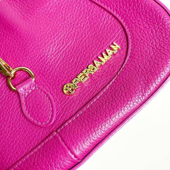 Persaman New York Hot Pink Genuine Leather Small Women Purse NEW - Picture 4 of 8